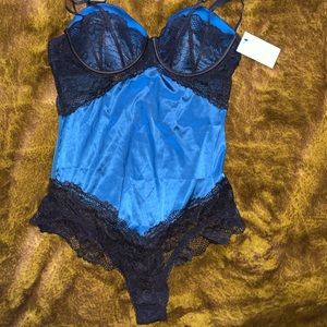 BNWT Blue teddy, from Frederick’s of Hollywood.